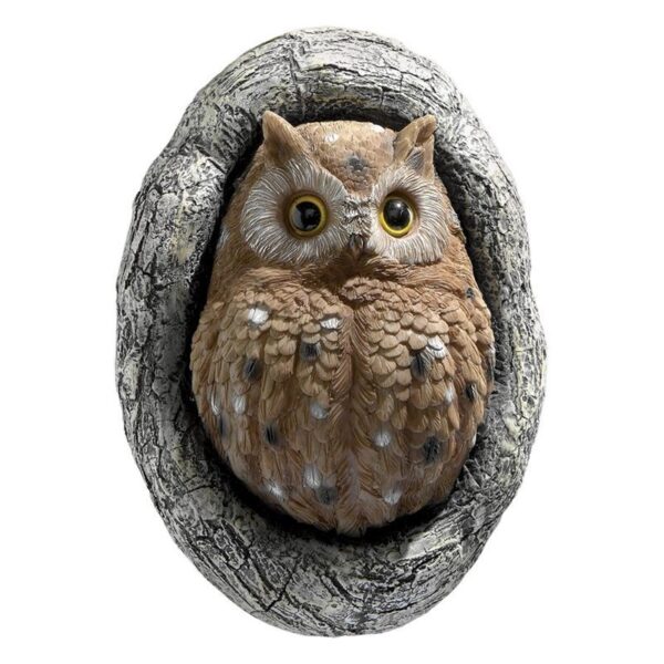 Design Toscano QM2734400 6 1/2 Inch Octavius Knot Hole Owl