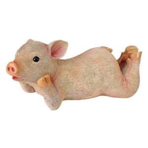 Design Toscano QM2764670 5 Inch Vogue the Lounging Pig Statue