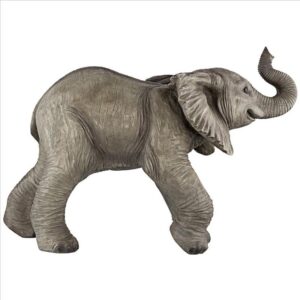 Design Toscano QM2849100 28 1/2 Inch Eshe Exuberant Elephant Garden Statue