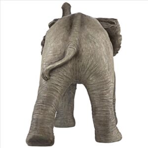 Design Toscano QM2849100 28 1/2 Inch Eshe Exuberant Elephant Garden Statue