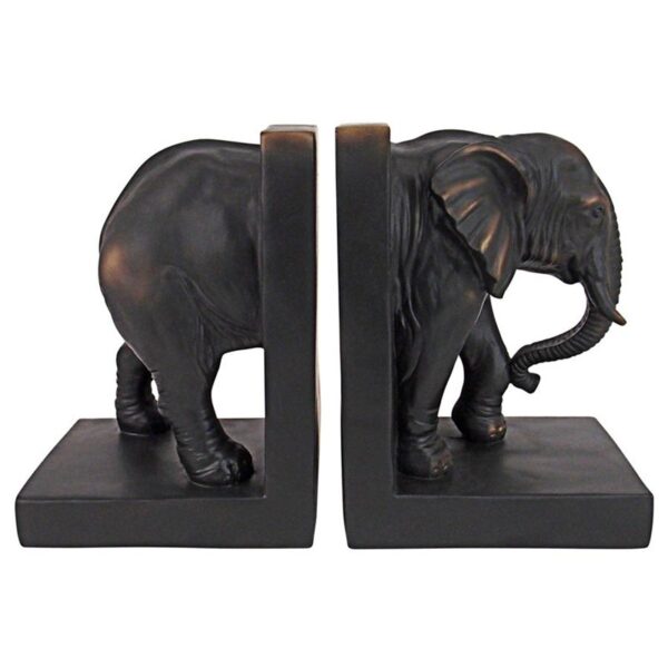 Design Toscano QM2859800 5 1/2 Inch Elephant Bookend Pair