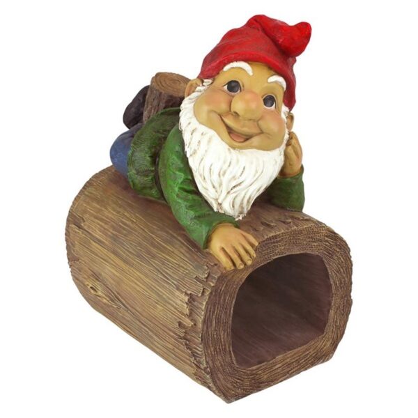 Design Toscano QM2864400 6 Inch Stormie the Gnome Rain Gutter