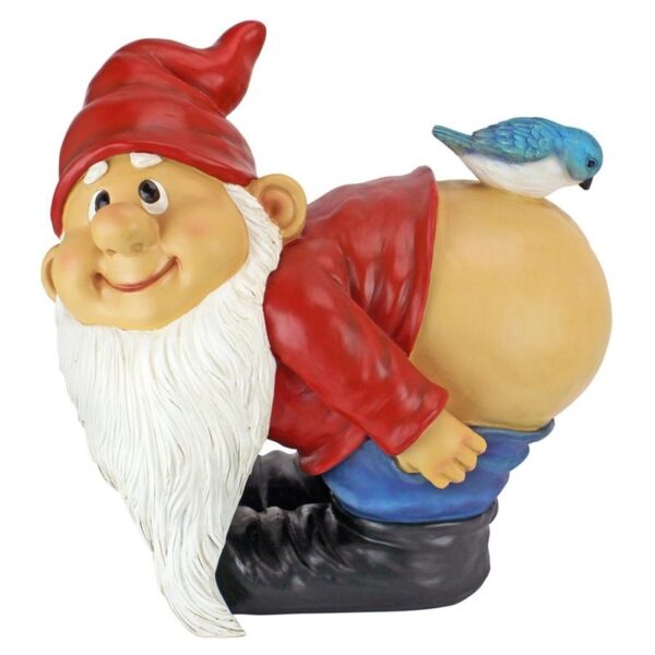 Design Toscano QM2872400 12 Inch Large Loonie Moonie Gnome