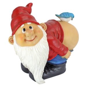 Design Toscano QM2872400 12 Inch Large Loonie Moonie Gnome