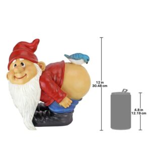 Design Toscano QM2872400 12 Inch Large Loonie Moonie Gnome