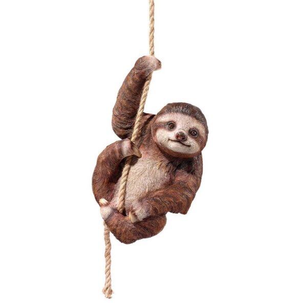 Design Toscano QM2890800 8 Inch Sloth Hanging from Rope