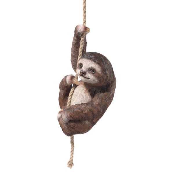 Design Toscano QM2890800 8 Inch Sloth Hanging from Rope