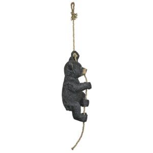 Design Toscano QM2897000 7 Inch Swinging Bocephus Bear on Rope Statue