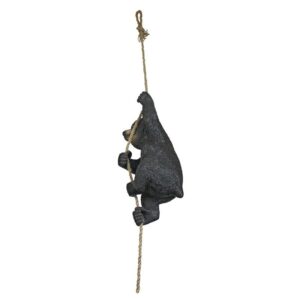 Design Toscano QM2897000 7 Inch Swinging Bocephus Bear on Rope Statue