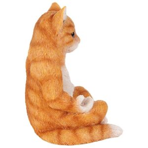 Design Toscano QM2936400 6 Inch Zen Kitty Meditating Cat Statue