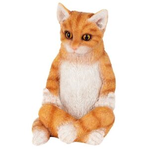 Design Toscano QM2936400 6 Inch Zen Kitty Meditating Cat Statue