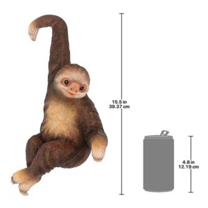 Design Toscano QM2986400 8 Inch Sloth that Hangs from Fence