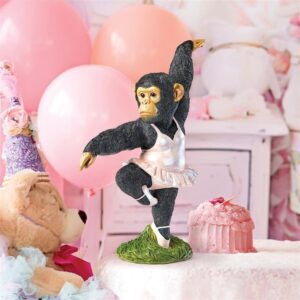 Design Toscano QM3146600 10 1/2 Inch Chimp Doing Ballet in Pink Tutu