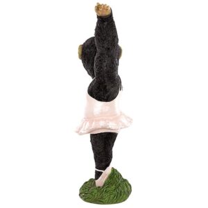 Design Toscano QM3146600 10 1/2 Inch Chimp Doing Ballet in Pink Tutu