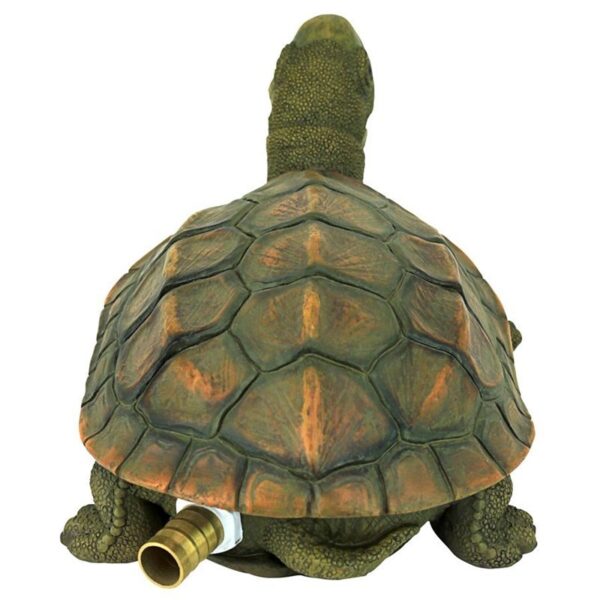 Design Toscano QM75110551 9 1/2 Inch Sprinkle the Turtle Piped Spitter Statue