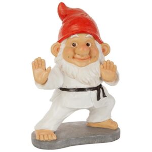 Design Toscano QM7511103 8 Inch Karate Kobi Martial Arts Garden Gnome