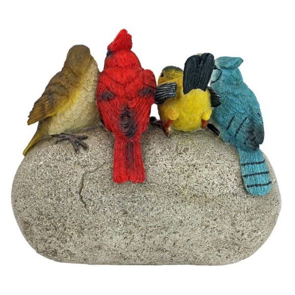 Design Toscano QM7512040 8 1/2 Inch Birdy Welcome Garden Stone Statue Medium