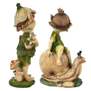 Design Toscano QM941400 Set Perry and Pixie Gnome Statues