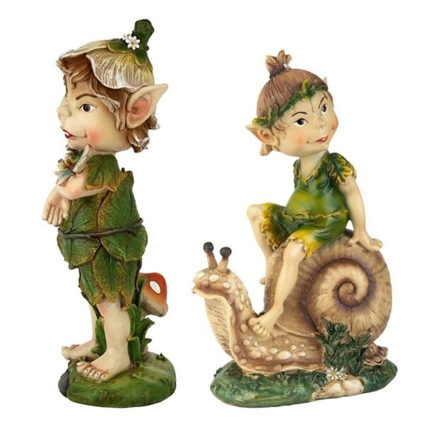 Design Toscano QM941400 Set Perry and Pixie Gnome Statues