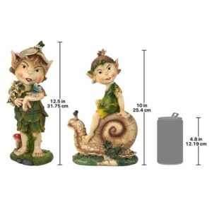 Design Toscano QM941400 Set Perry and Pixie Gnome Statues