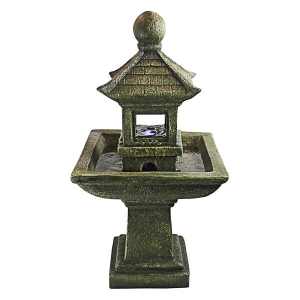 Design Toscano QN1509 17 1/2 Inch Sacred Space Pagoda Fountain