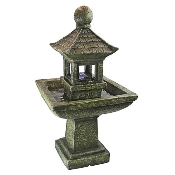 Design Toscano QN1509 17 1/2 Inch Sacred Space Pagoda Fountain