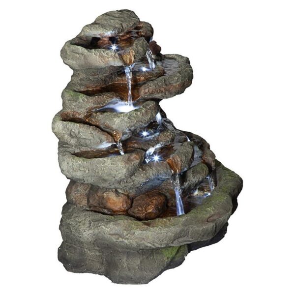 Design Toscano QN164061 21 Inch Ribbon Ridge Waterfall Fountain