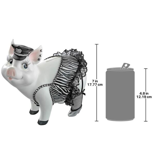 Design Toscano QS2152 7 Inch Porker on Patrol Pig Statue