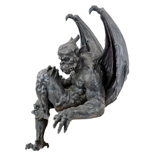 Design Toscano QS222893 9 1/2 Inch Old Studley Castle Gargoyle Sitter