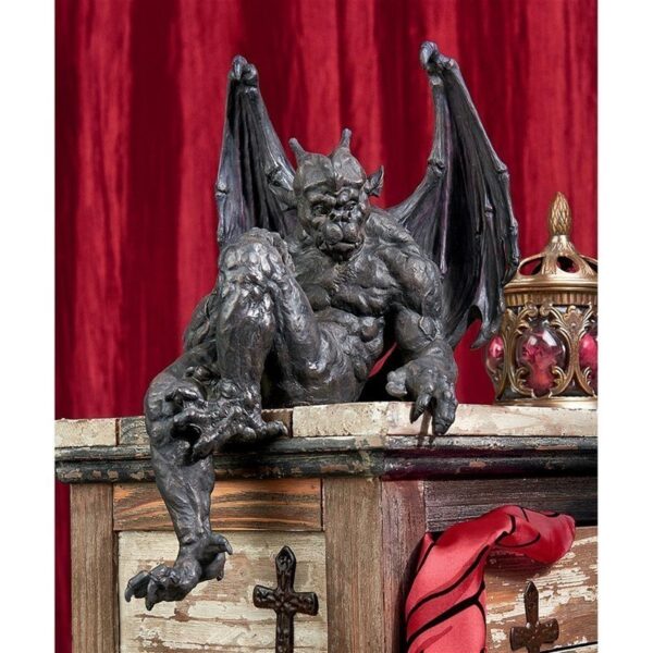 Design Toscano QS222893 9 1/2 Inch Old Studley Castle Gargoyle Sitter