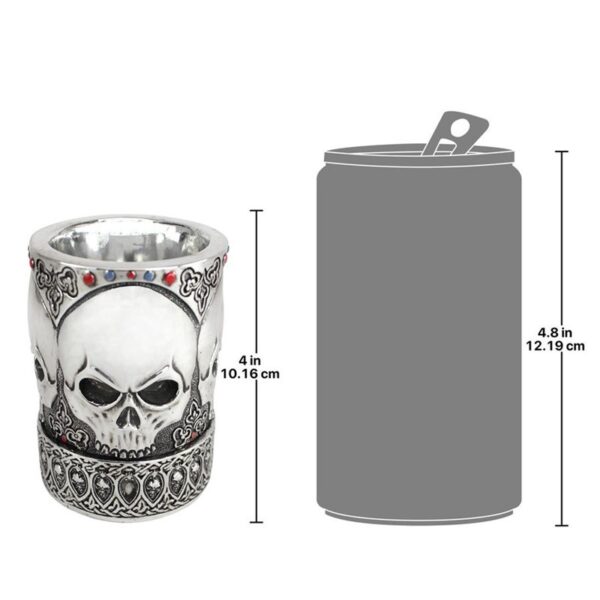 Design Toscano QS23010 3 Inch Gothic Skull Vessel and Pen Set