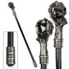 Design Toscano QS23018 Dragonsthorne 2 Inch Deaths Grip Skull and Claw Walking Stick