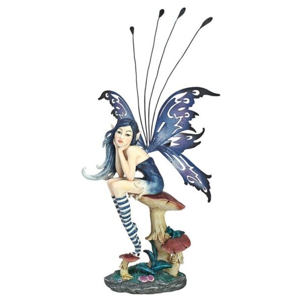 Design Toscano QS232725 8 1/2 Inch Sapphire Pepperwand Fairy Statue