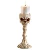 Design Toscano QS23844 3 1/2 Inch Skullduggery Skull and Bones Candlestick