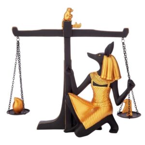 Design Toscano QS24108 10 Inch Anubis Weighing of the Heart Statue