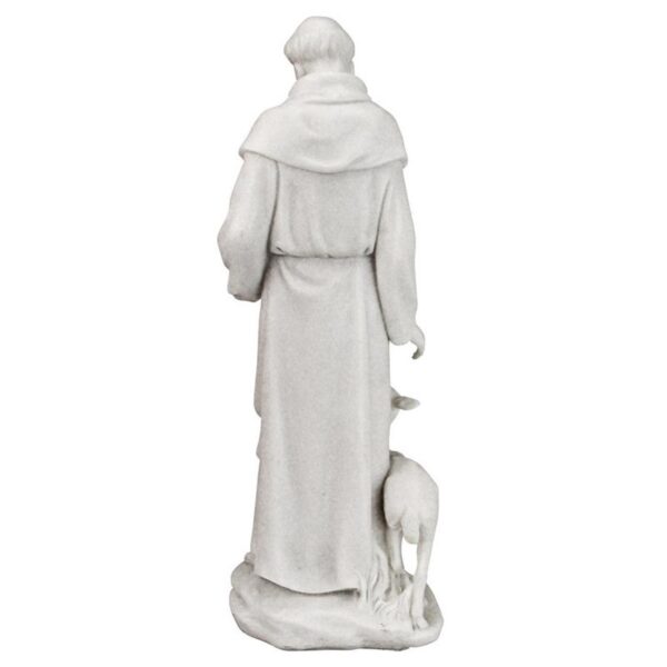 Design Toscano QS276335 4 Inch Bonded Marble St Francis of Assisi