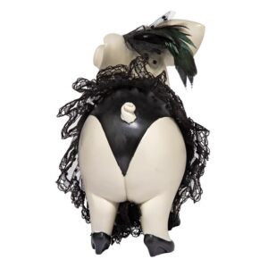 Design Toscano QS2810 7 Inch Lace and Lard Madame Pig Statue