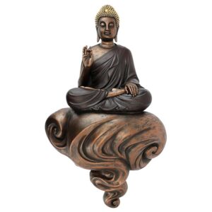 Design Toscano QS28828 12 1/2 Inch Enlightened Buddha on a Cloud Plaque