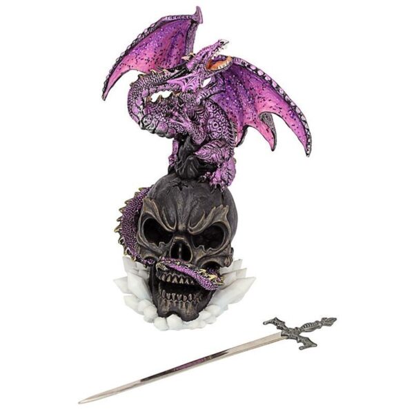 Design Toscano QS292685 5 Inch Savage Sabre Gothic Dragon Statue