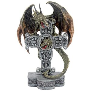 Design Toscano QS293441 7 Inch Druid Dragon of Mythic Prophecy Statue