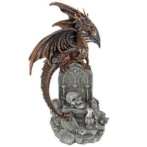 Design Toscano QS293454 8 Inch Cruel Wing Castle Graveyard Dragon