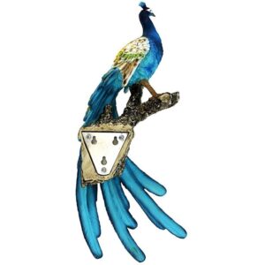 Design Toscano QS293866 6 Inch Peacock Wall Sculpture