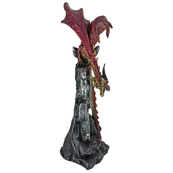 Design Toscano QS293907 5 1/2 Inch Carnelian the Wind Serpent Dragon Statue