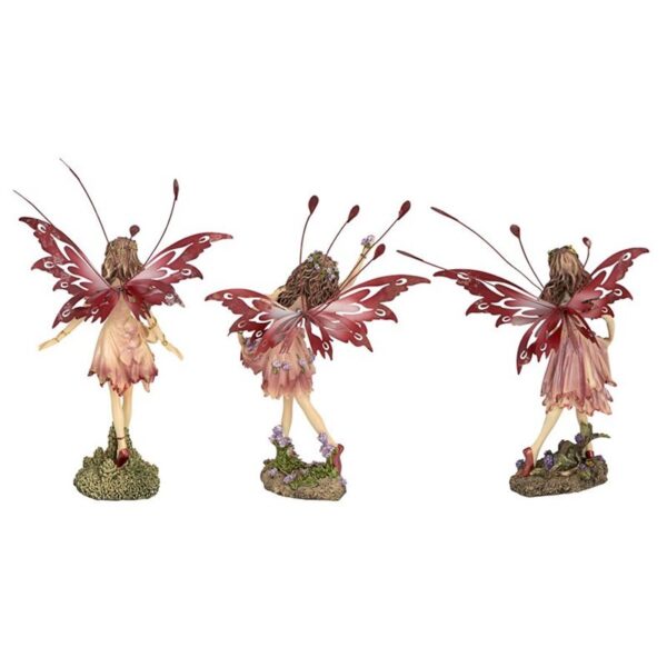 Design Toscano QS323955 5 Inch Crosstweed Meadow Fairy Statues, Set of 3