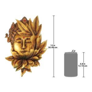 Design Toscano QS34819 8 Inch Guan Yin Lotus Wall Plaque