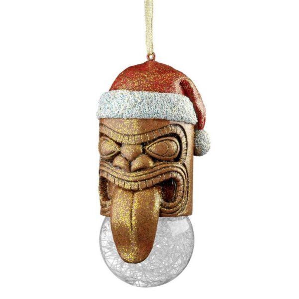 Design Toscano QS3952 2 Inch Lono Tiki South Seas Christmas Ornament