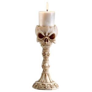 Design Toscano QS923844 3 1/2 Inch Skullduggery Candlesticks, Set of 2