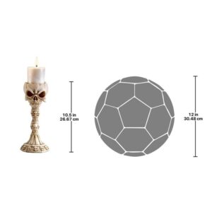 Design Toscano QS923844 3 1/2 Inch Skullduggery Candlesticks, Set of 2