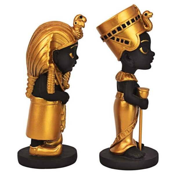 Design Toscano QS9241066 2 1/2 Inch Wee Rulers of the Egyptian Realm Statue - Gold and Black