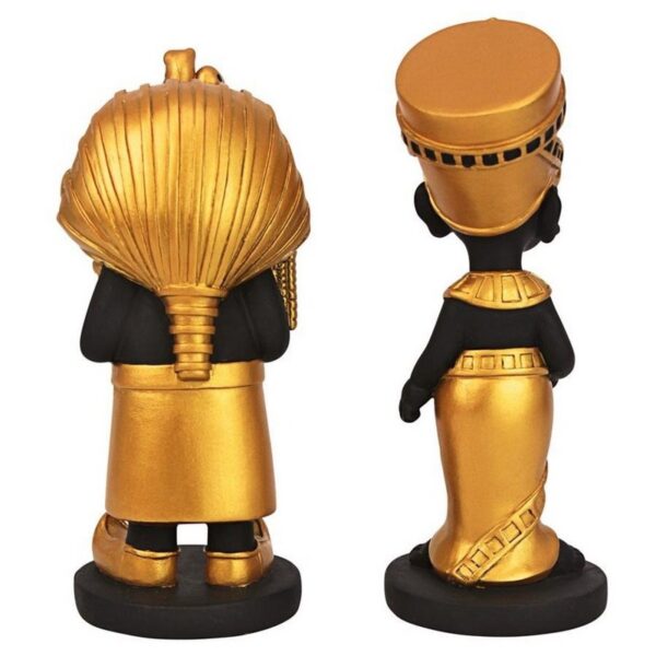 Design Toscano QS9241066 2 1/2 Inch Wee Rulers of the Egyptian Realm Statue - Gold and Black